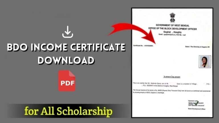 BDO Income Certificate Download pdf